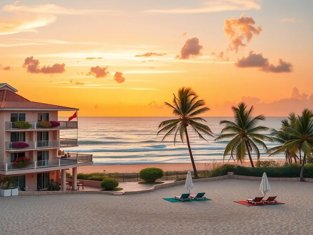 Hotel przy plaży z widokiem na morze: idealne miejsce na wakacje