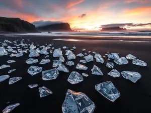 Diamentowa plaża Islandia: odkryj jej piękno przez cały rok